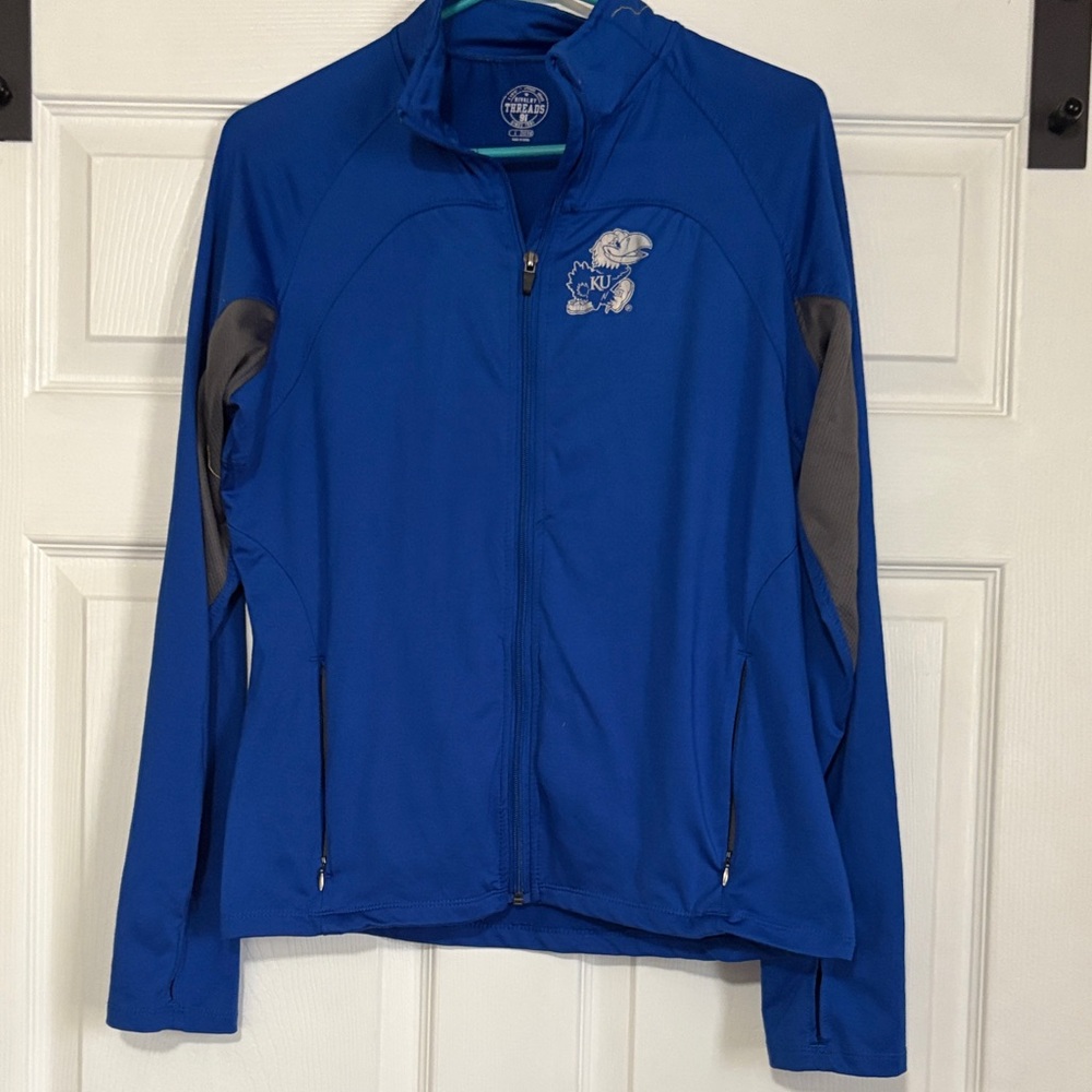 Rivalry Threads Royal Blue Full-Zip Utility Jacket with Gray Panels